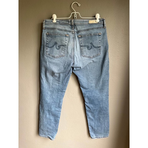 AG-ED Denim Womens Jeans 5 Pocket Distressed Whisker Medium Wash Size 30R‎ - Picture 2 of 6